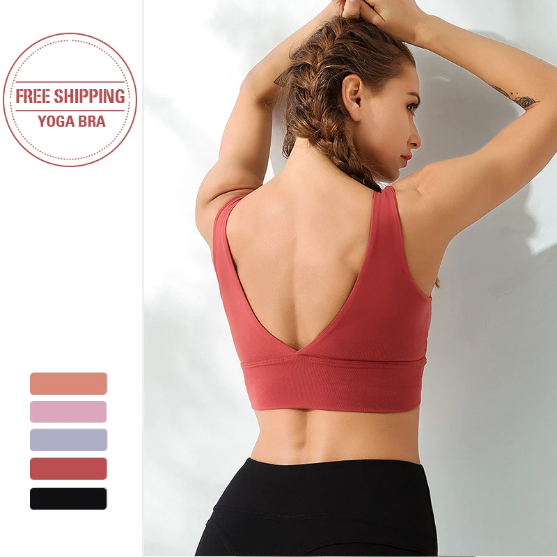 Дышащий женский спортивный бюстгальтер для занятий йогой и фитнесом|Спортивные