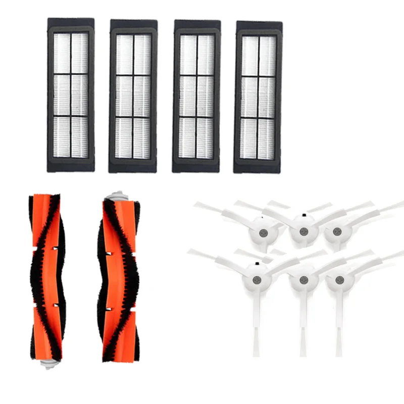 

6 X Side Brush + 4X HEPA Filter + 2X Main Brush Suitable for Xiaomi Vacuum 2 Roborock S50 Xiaomi Roborock Xiaomi Mi Robot 5.0