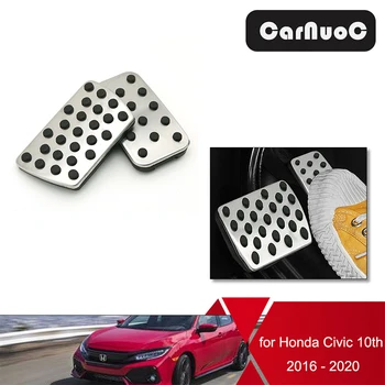 

For Honda Civic 2016-2018 Car Pedals Brake Non-slip Pedal Cover Aluminum Alloy Accelerator Brake Pedal Auto Accessories