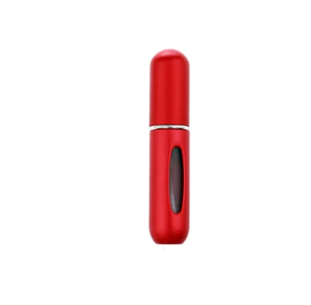 Red Bottom-filled Mini Perfume Spray Bottles Metal Shell Spray Atomizer Portable Travel Perfume Storage Bottle Points Bottling - Цвет: Red