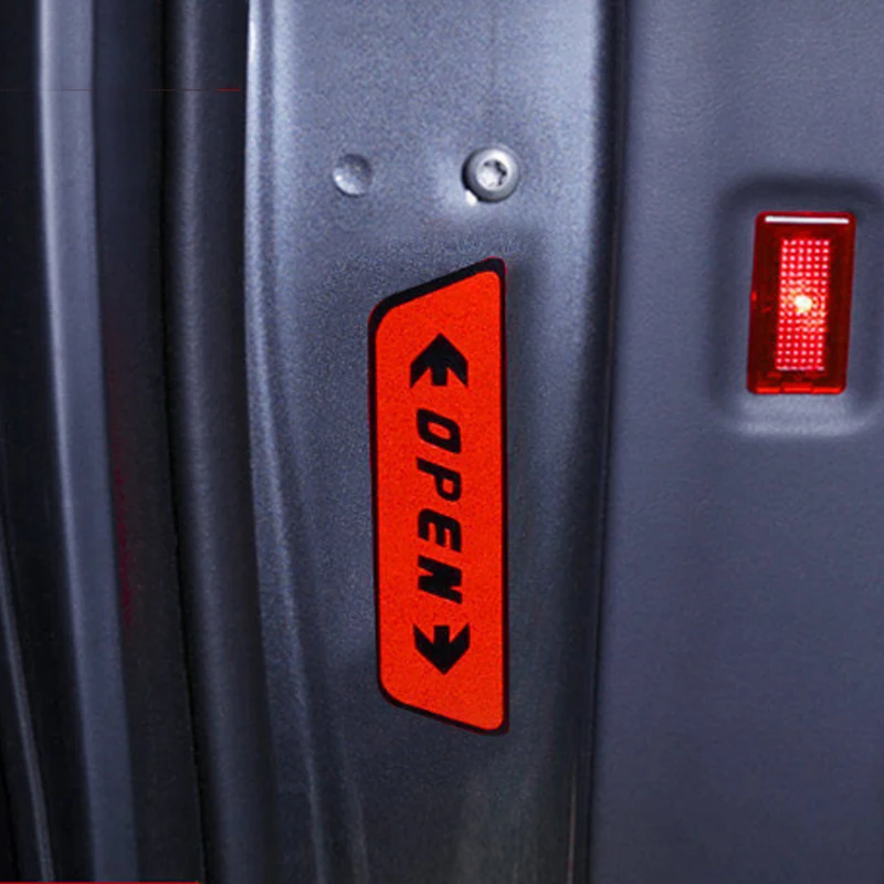 

Modification door stickers door opening warning reflective stickers open decorative stickers for Tesla Model X