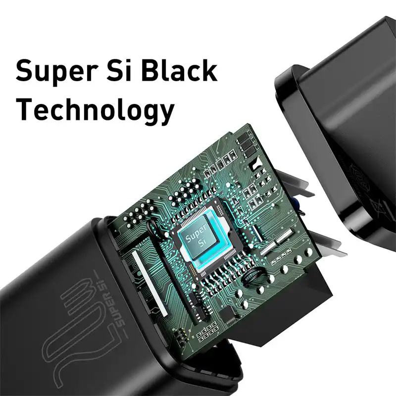 Alimentation Mini Super Si Power Delivery Compatible avec iPhone 12 Mini Pro Max Se 2020 11 Pro Max XR X 8 iPad Pro Galaxy S10 S9 S8 iPad Pro Blanc Baseus Chargeur USB C PD 20W iPad Air 4