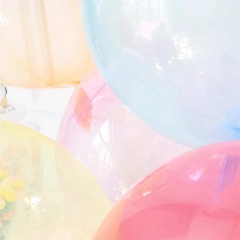 1 шт. круглые кристально чистые светящиеся воздушные шары Bobo 1" Прозрачная Конфета цвет Сфера надувные шары для свадьбы День рождения украшения