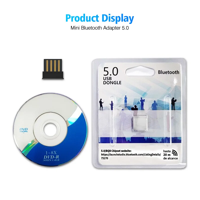 GUUGEI Mini BT5.0 USB Bluetooth беспроводной адаптер 5,0 компьютерный аудио bluetooth-передатчик адаптер PC Dongle для ТВ ПК автомобильный комплект