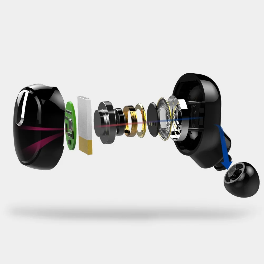 Мини наушники M8 со скрытым Bluetooth 4 2 беспроводные музыкальные вкладыши для iPhone Android