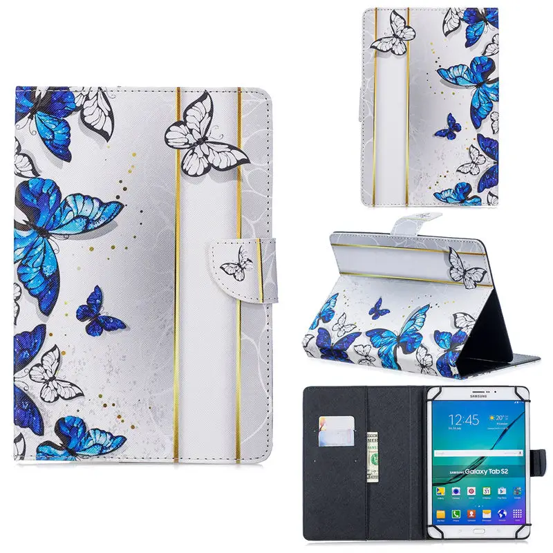 B095 Универсальный чехол для телефона huawei MediaPad T3 T5 10 Крышка для 9,6 9,7 10 10,1 10,5 дюймов планшет Funda Fashion "," Сова "," Кошка "печати защитный чехол с подставкой - Цвет: B095