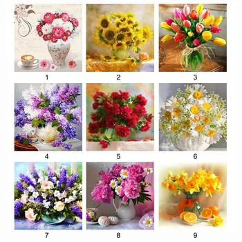 

Landscape flower DIY 5D Diamond Painting Rhinestone Embroidery Full Drill Gem Pictures Wall Art Craft and Home Decoration