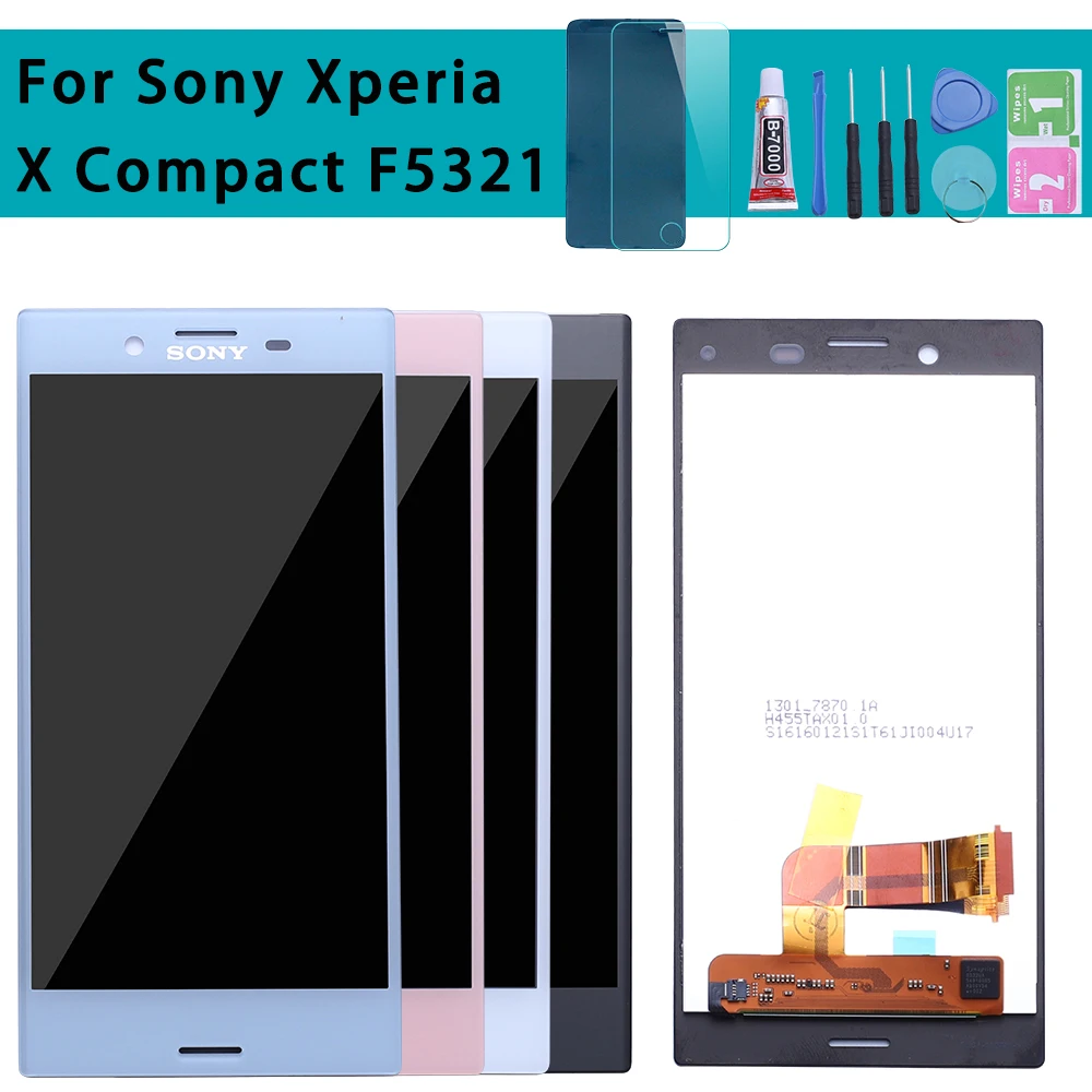 

Tested 4.6'' 1280x720 LCD For SONY Xperia X Compact LCD Display Touch Screen Digitizer with Frame F5321 Replacement Parts