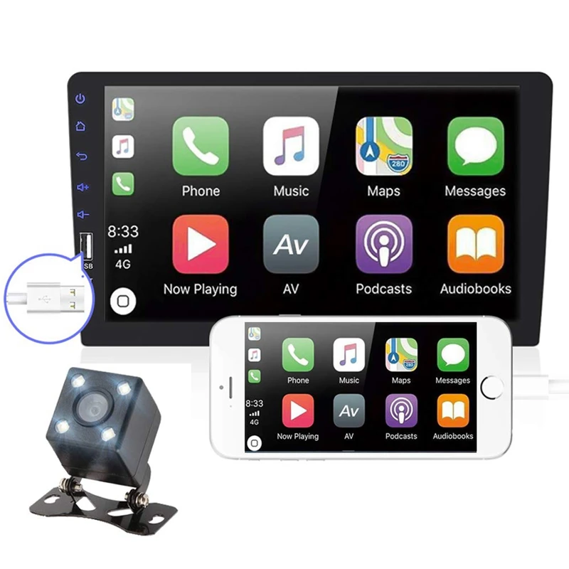 

2 Din 9 Inch Universal Car Radio Double Din Stereo Multimedia in Dash Video Usb Bluetooth Car Radio Multimedia Player with Cam