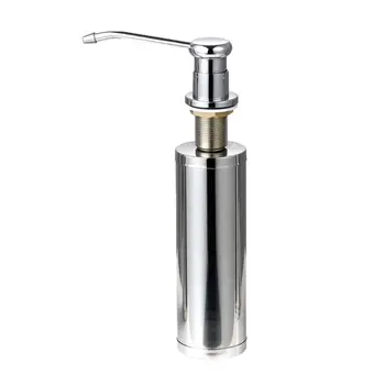 

Stainless Steel Liquid Soap Dispenser Bottle Kitchen Sink Soap Box for Bathroom M17E