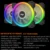 Aigo DR12 PC Cooling Fan 120mm Fan Rgb Fan Mute IR Argb White Blade Cooler Master 120mm Cooler Cooling For Computer Fans