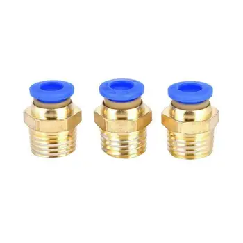 

25pcs/set OD 6mm 1/4 Inch Pneumatic Plug-In Quick Connector Joint Air Line Tube
