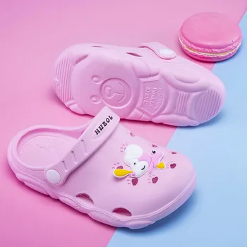 

Baby Children Croc Shoes Summer Cartoon Beach Sandals Kids Garden Shoes Boys Girls Soft Non Slip Indoor Outdoor Toddler Slippers