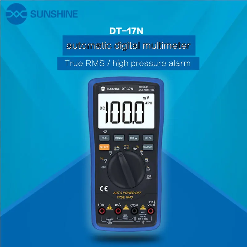 Sunshine Dt-17n-multímetro Digital Automático Con Pantalla Lcd, Herramienta  De Reparación, Rango Automático - Multímetros - AliExpress
