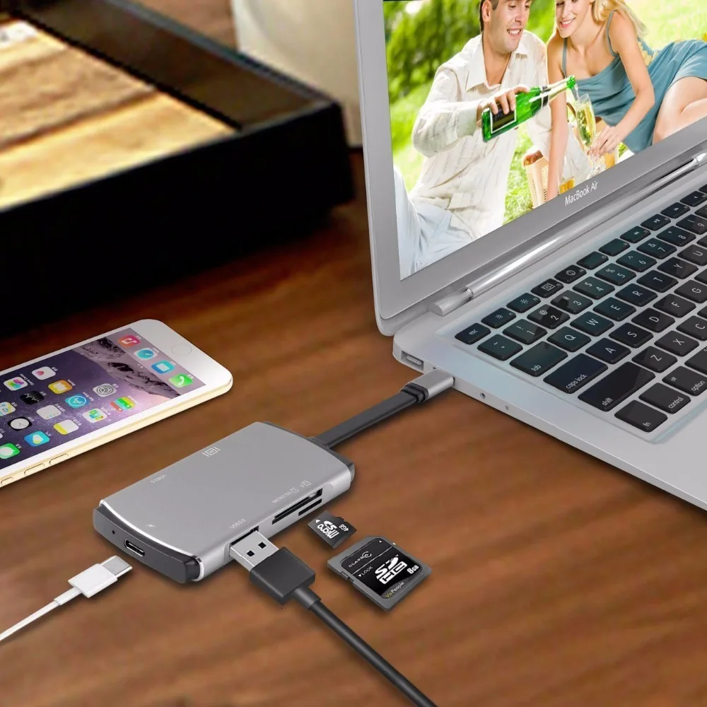 Концентратор USB Type C Thunderbolt 3 адаптер Dex станция Pad для Macbook Pro samsung Galaxy Note 8 S8 S9 S8+ S9+ Nitnend переключатель P10