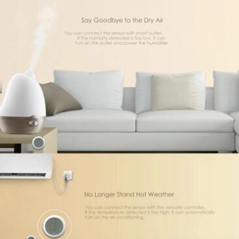 

Smart widgets Casa inteligente Smart home Wireless temperature and humidity sensor Intelligent temperature and humidity detector