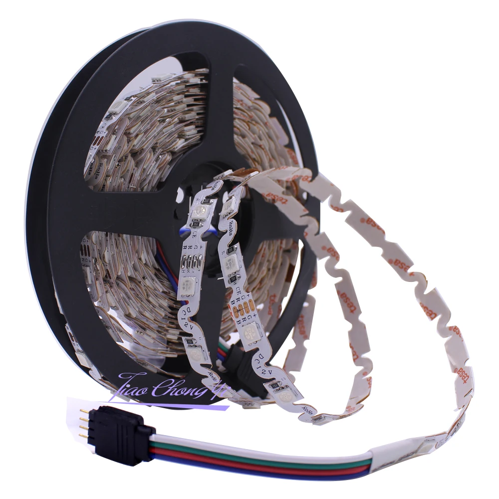

DC12V 5M 16.4Ft 5050 240leds S shape RGB led Flex light strip 48LEDs/M IP20 non-waterproof 1 Rolls