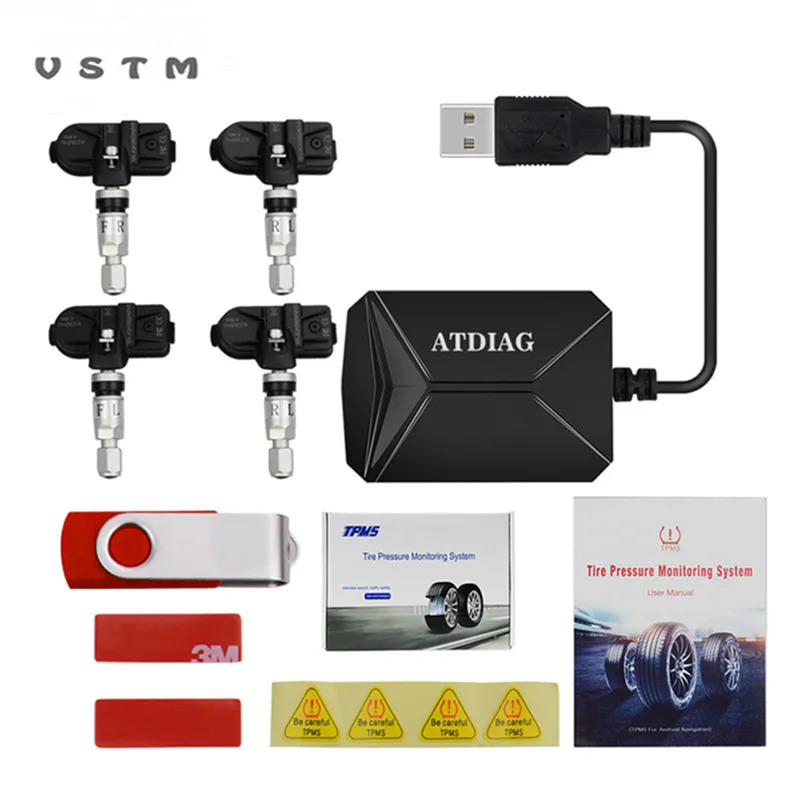 4  ܺ  ִ TPMS USB ȵ̵ TPMS ڵ Ÿ̾ з , 116 psi ͸ 溸 ý 5V  
