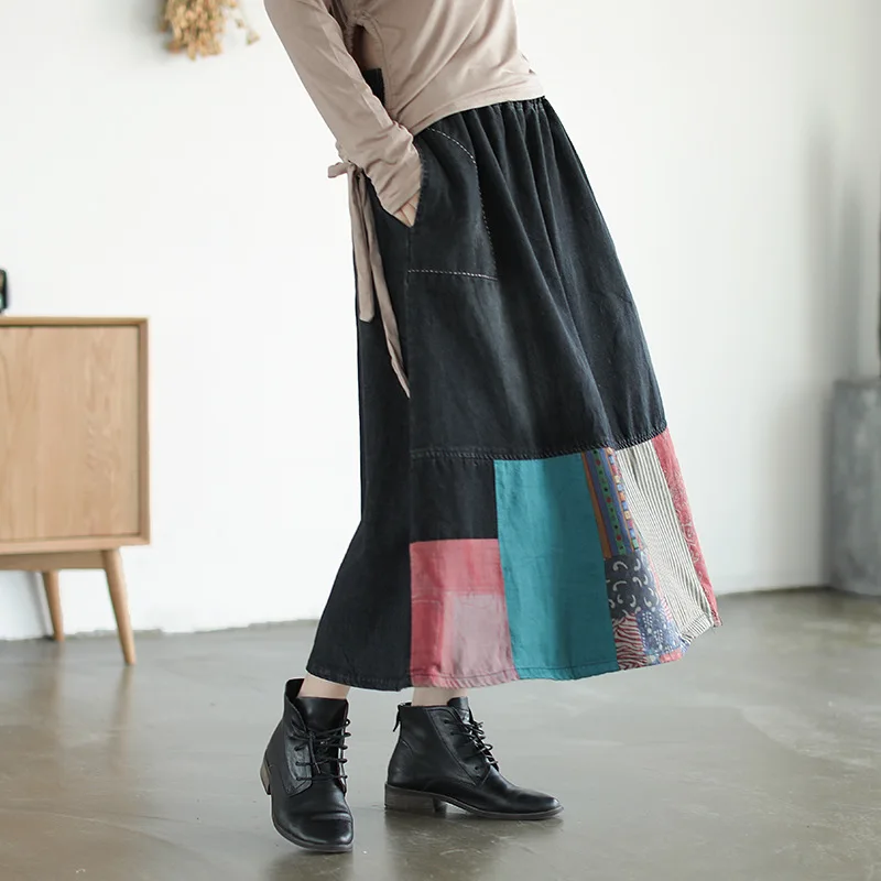 Осенняя юбка женская модная повседневная джинсовая 2019 новая для женщин с