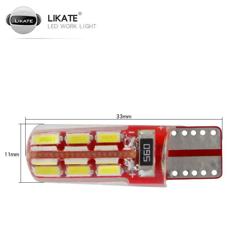 2 шт. T10 W5W 194 24SMD 4014 светодиодный автомобиль хвост лампы тормоз светильник s