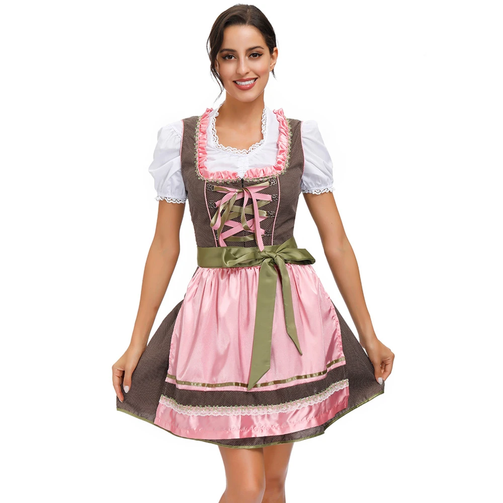 4XL Plus Size Women's German Dirndl Dress Traditional Bavarian Beer Girl Oktoberfest Costumes - AliExpress & Special Use