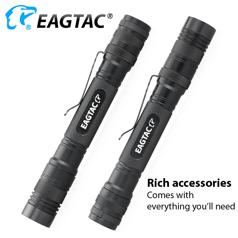EAGTAC D25A2 XM-L2 520 люмен XPL HI Nichia 219 2xAA 2AA батарея светодиодный фонарик EDC Мини фонарь 4 режима