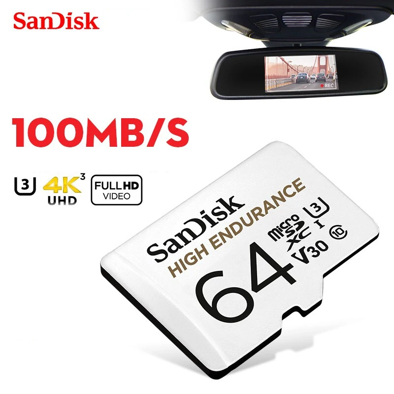 SanDisk ũ SD ī   32 Ⱑ Ʈ 64 Ⱑ Ʈ ޸ ī ִ 100 / 128 Ⱑ Ʈ 256 ްƮ MicroSDXC VideoSpeed U3 V30 HD