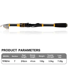 

Rod & Reel Combo 2.1m Carbon Fiber Telescopic Rod 5.1:1 High Speed Spinning Reel Kit Bag Set