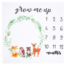 5 шт./компл. Новорожденный ребенок веху симпатичное Животные узор Коврик Одеяло фотография фон для студийного фона R9UD