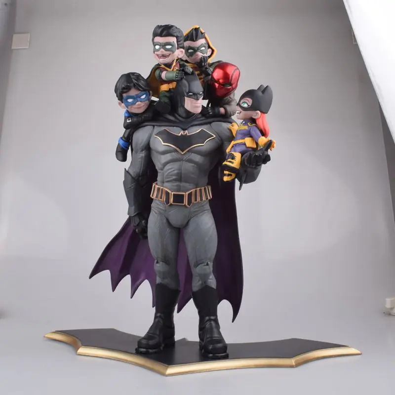 37cm Anime Justice League The Dark Knight Batman Family Batman And Robin  Pvc Action Figure Model Superhero Figurines T30 - Action Figures -  AliExpress