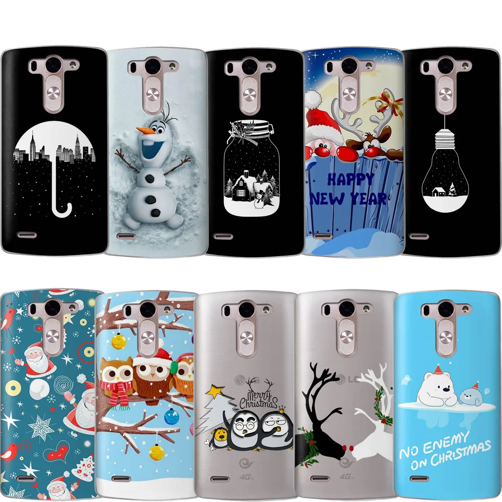 Funny Snow Santa Claus Christmas Phone Case For Lg X Screen Q6 Q8 G5 G6 K7 K10 K8 2018 Power 2 Designers Shockproof Back Cover |