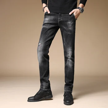 

DEE MOONLY retail & wholesale brand jeans men pants ,Leisure&Casual pants,Zipper fly Straight Cotton Men biker Jeans trousers