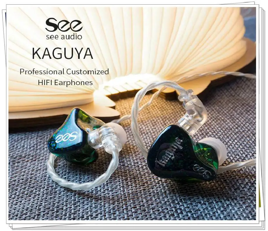 SeeAudio Kaguya 4STAX 4EST 4BA Knowles Tuning Customize HIFI Music Monitor DJ Studio ACG Audiophile Musician Earbuds Earphones