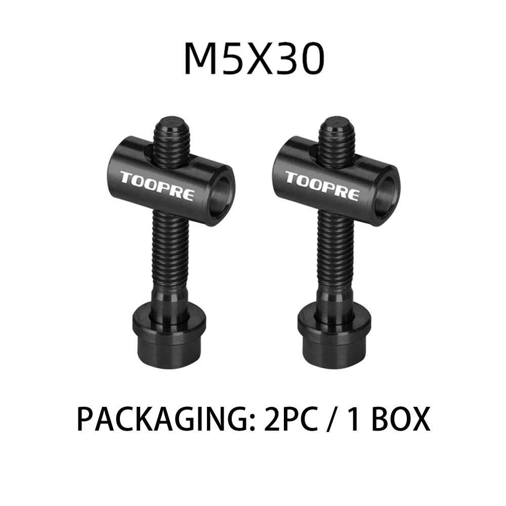 M5 30 Black MOTSUV велосипед 2 шт M5x30/40 мм болты для подседельного штыря из титанового сплава Thomson крепежный болт Ti велосипедный светильник - Цвет: M5 30 Black