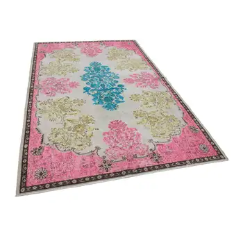 

190x290 Cm Pink Handmade Over Dyed Rug-6x9 Ft