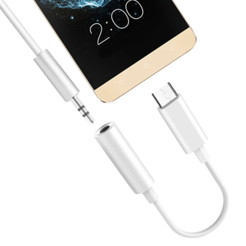 Аудиокабель-адаптер со штекером 3 5 мм и разъемом USB Type-C для наушников | Мобильные