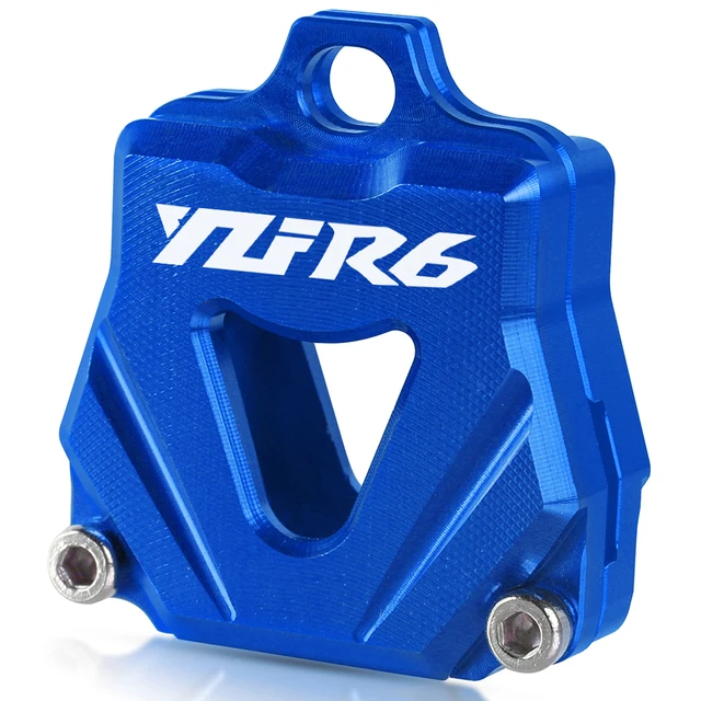 Motorcycle Accessories CNC Key Cover Cap Creative Products Keys Case Shell For Yamaha YZFR25 YZFR6 YZFR3 YZFR1 YZF R25 R6 R3 R1 Blue-YZFR6