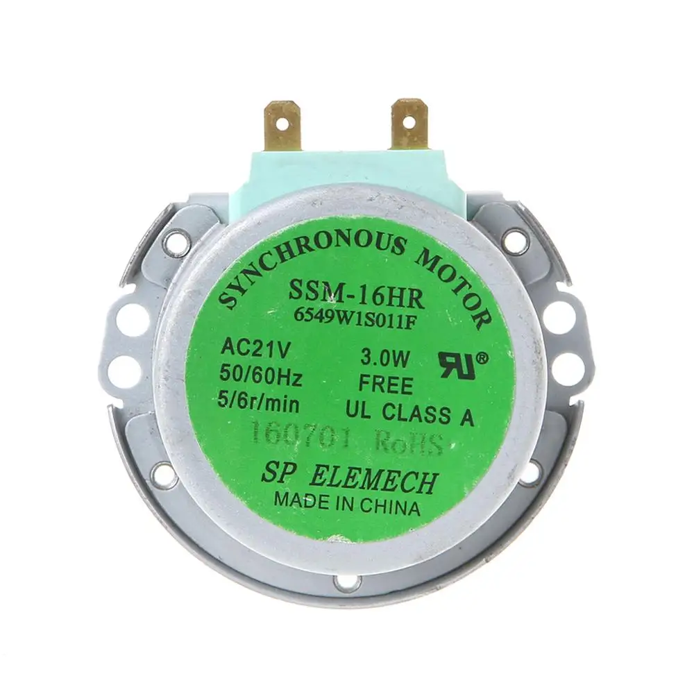 

50/60Hz AC21V 3W Oven Synchronous Motor Microwave Turntable Motor SSM-16HR For LG