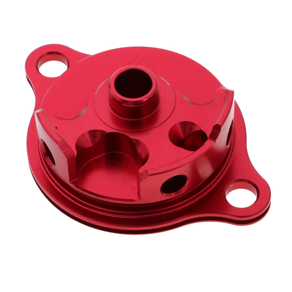 Red Oil Filter Cover Cap For Honda CRF 250R 2010-2017 Motocross 