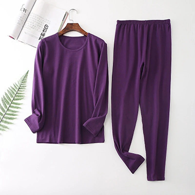 Long Johns for Women Thermal Underwear Plus Size Woman Winter Autumn Thermal Underwear Suit Warming Set Ladies Clothing Cotton
