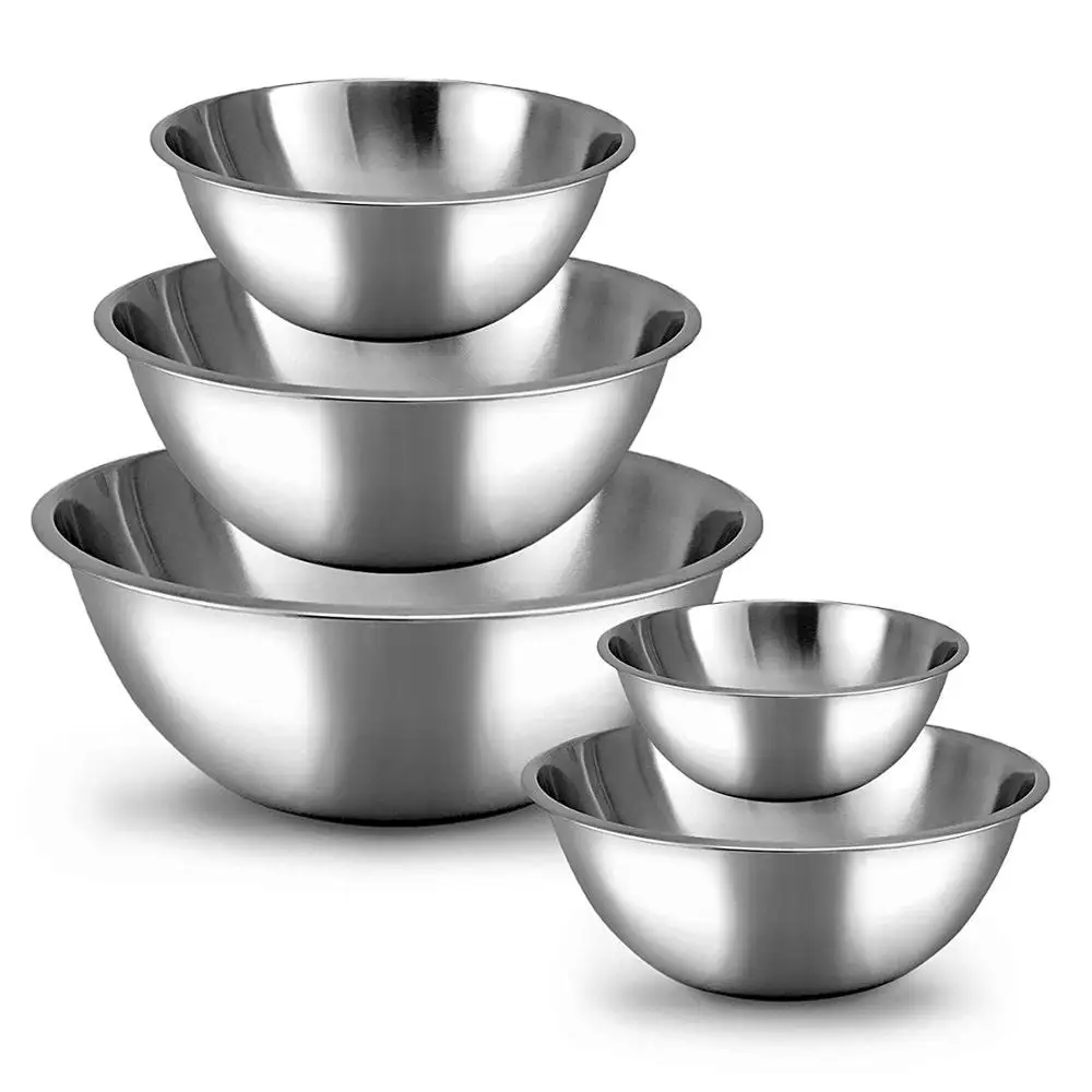 9 Sizes 1632cm 304 Stainless Steel Mixing Bowls Set For Kitchen