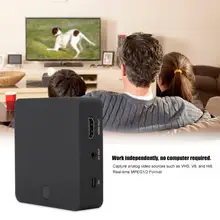 HDMI USB2.0 аналоговый сигнал AV коробка сбора видео плата для захвата звука для видеомагнитофона/VHS/карта DVR в режиме реального времени MPEG1/2 формата