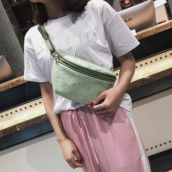 

2020 new chest bag waist bag female bag pu female bag waist bag fanny pack fur fanny pack chest bag
