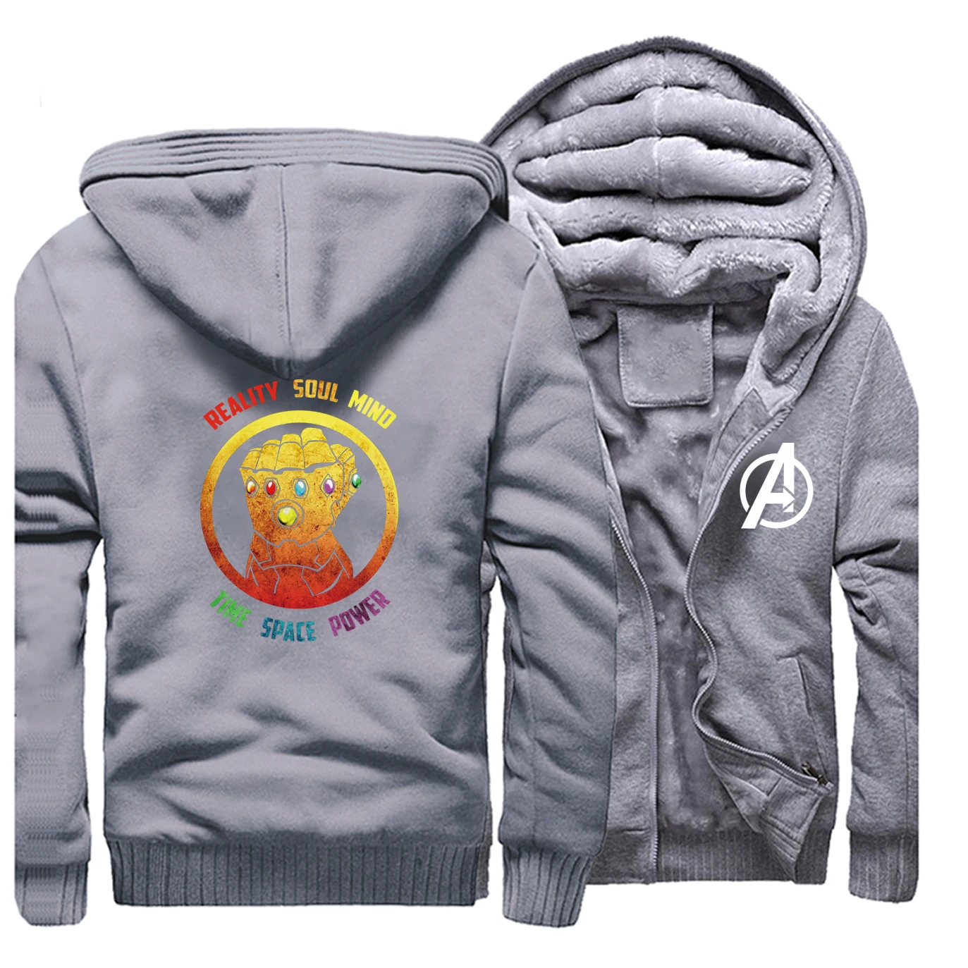 Thanos Warm Thick Fleece Men Winter Jacket Infinity Coat Gauntlet Coats Avengers Hoodies Sweatshirts End Game Sportswear Jackets