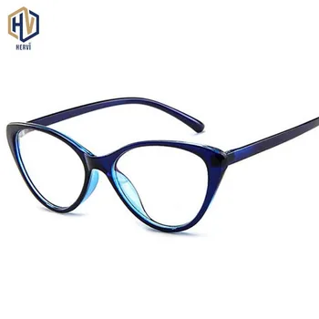

Women Cat Eye Spectacle Eyeglasses Frame Men Clear Lens Optical Plain Glasse Frame Computer Glasses Myopic Glasses Unisex