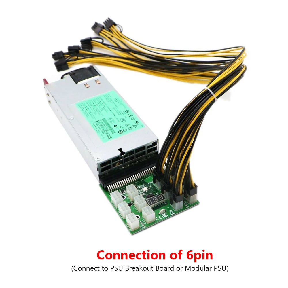 Кабель питания TISHRIC для графических карт 1-10 шт. 50 см 6 контактов PCI-e-8 (6 + 2) работы с