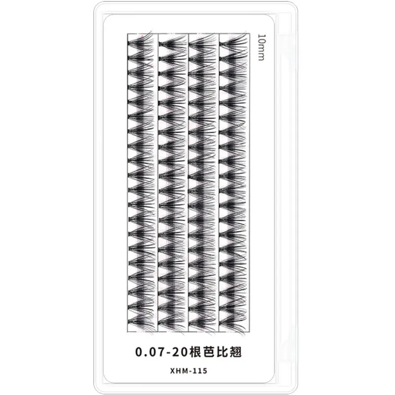 Efc beauty 0 07 мм толщина D + curl Высокое качество пре fanned 20D русские объемные ресницы