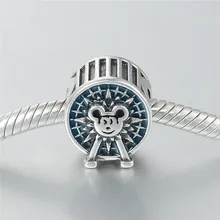 Подвески из стерлингового серебра 925 пробы с мультяшными животными, подходят для ювелирных изделий из стерлингового серебра, подвески для ожерелья браслета DIY Memnon ювелирные изделия SZ0902