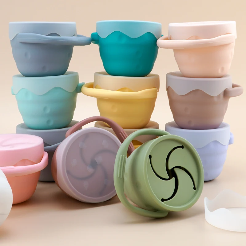 Designed Newborns Feeding Cups Baby Learning Drinkware Snack Cups For Toddlers & Kids With Infant Trainer Mug Baby Stuff 2
