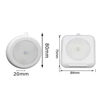 6 светодиодный PIR датчик движения свет батарея светодиодный ночник для шкафа гардероб лестничное освещение Прихожая Серебряная оболочка Ночная лампа для дома